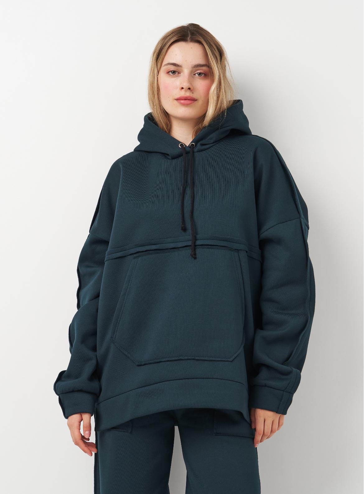 Спортивный костюм утепленный Вилена женский р. 48 Зеленый (2288073083) - фото 3 Спортивный костюм утепленный Вилена женский р. 48 Зеленый (2288073083) - фото 3