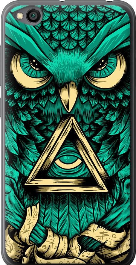 Чехол на Xiaomi Redmi Go Сова Арт-тату (3971u-1667-42517)