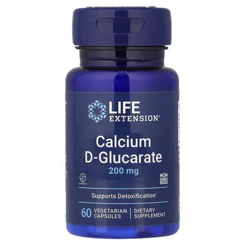 Кальций Life Extension Calcium D-Glucarate 200 мг 60 капс. (LEX-16516)
