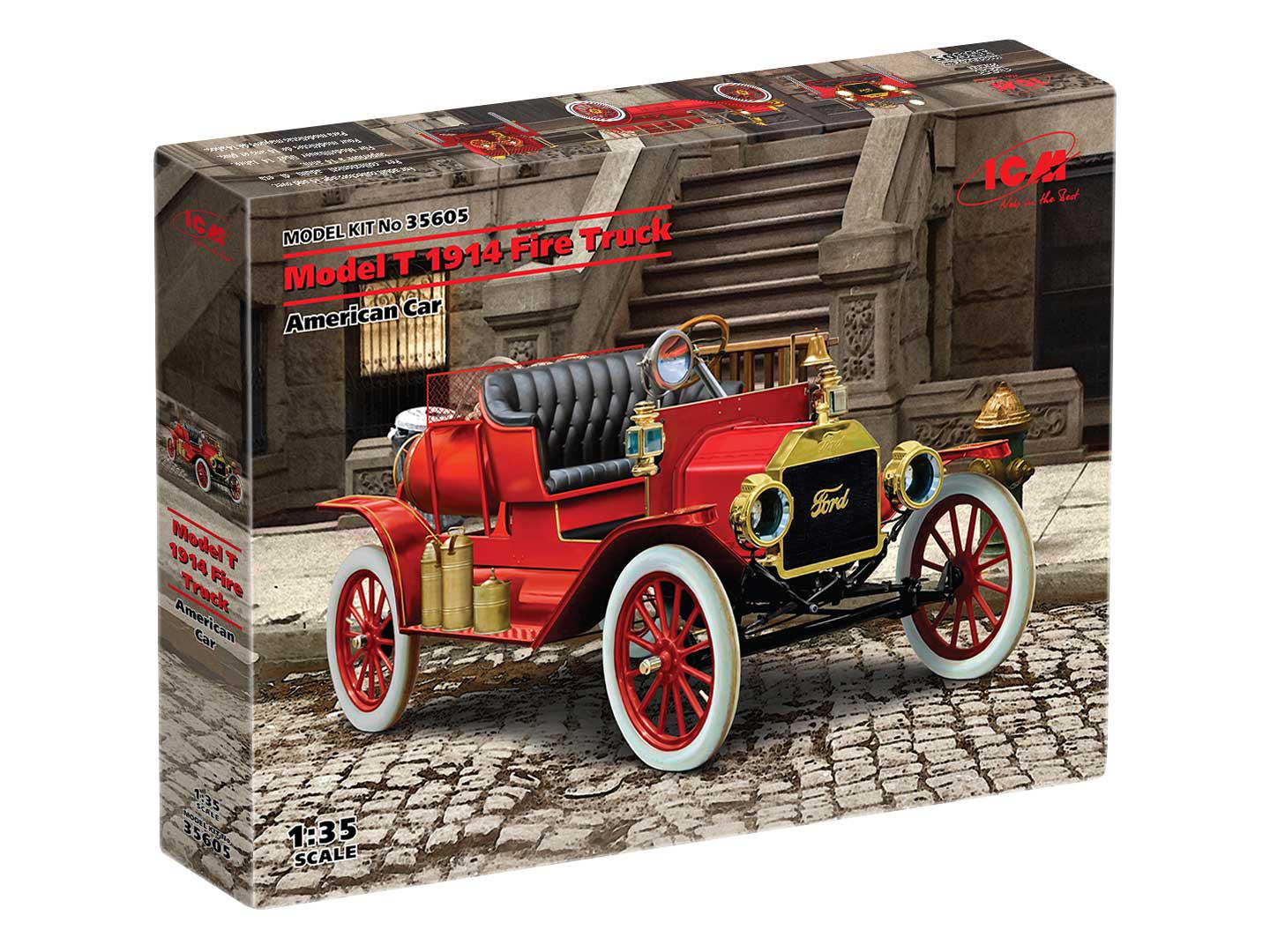 Збірна модель ICM Model T 1914 Fire Truck американський пожежний автомобіль (35605)