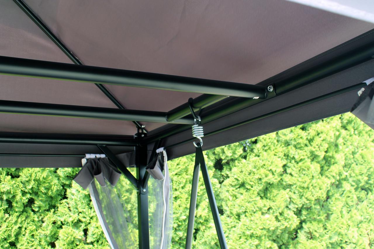 Садова гойдалка з павільйоном Just Garden Panama Сірий (2693494079) - фото 8 Садова гойдалка з павільйоном Just Garden Panama Сірий (2693494079) - фото 8