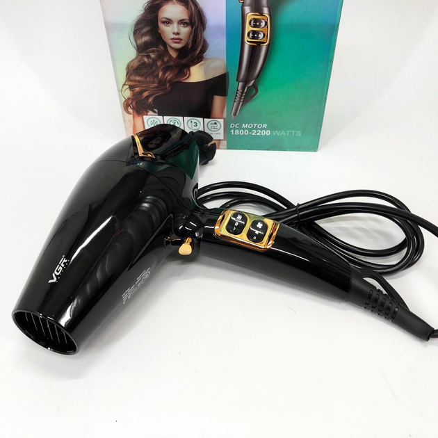 Фен VGR V-423 2200 Вт іонізація/холодний обдув/насадка-концентратор (ML-04821) - фото 4 Фен VGR V-423 2200 Вт іонізація/холодний обдув/насадка-концентратор (ML-04821) - фото 4