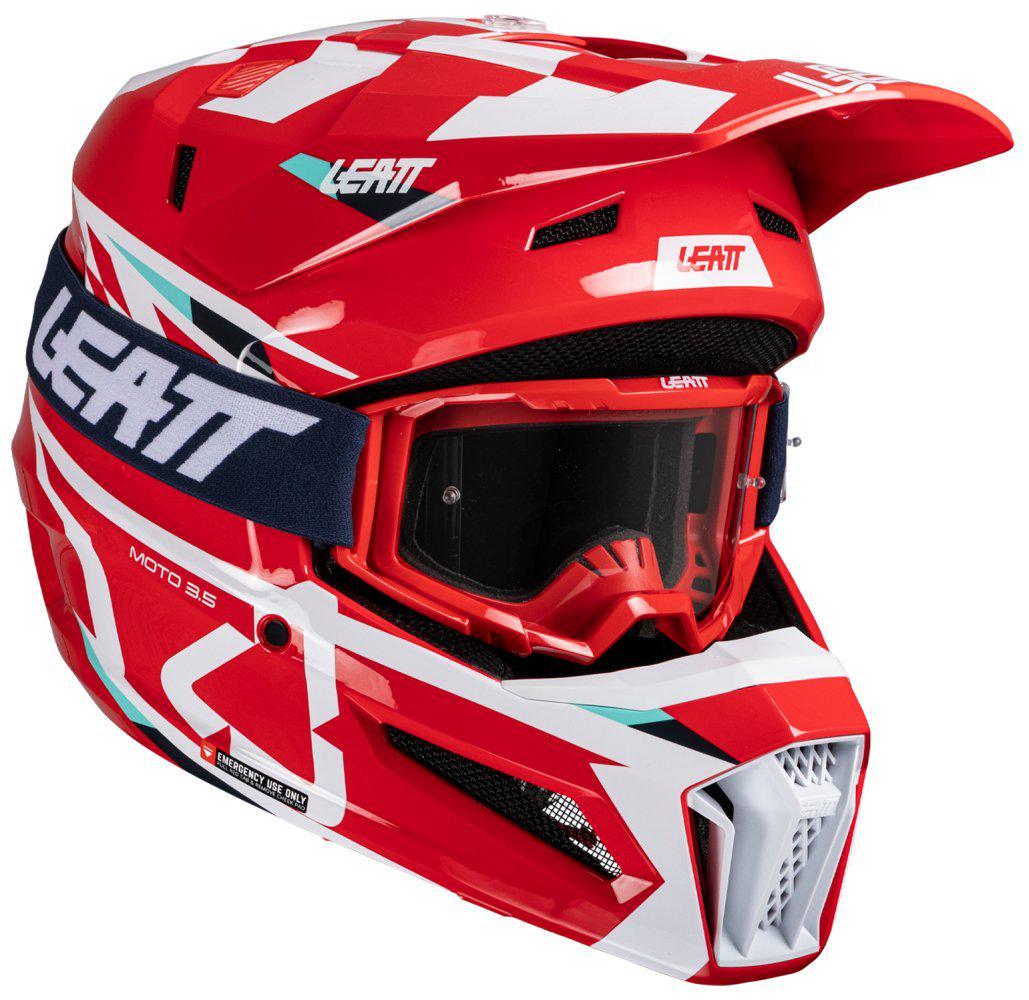 Мотошлем Leatt Moto 3.5 Helmet + Goggle S Red (38554)