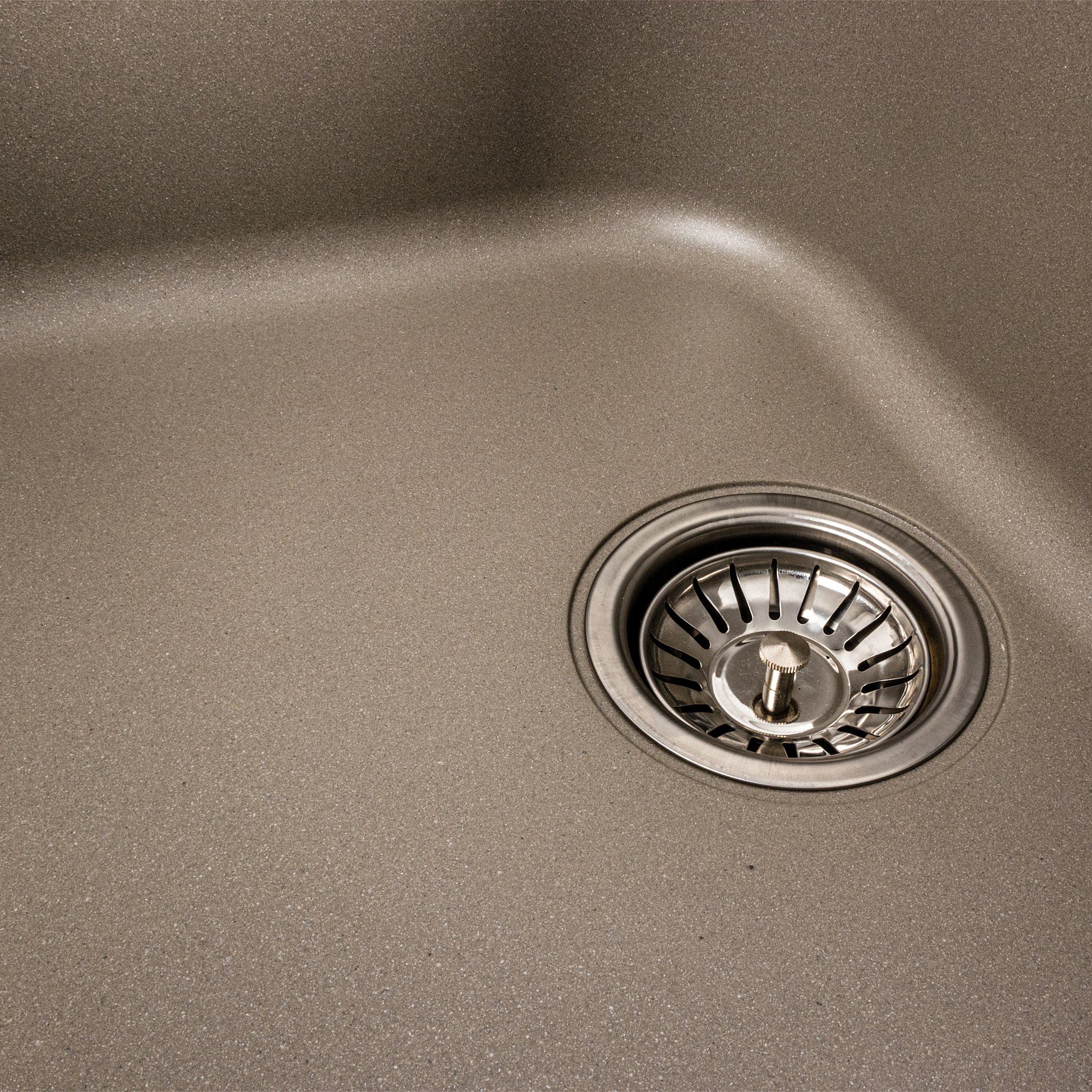 Мийка гранітна для кухні Platinum 7950 Equatoria матова Титан - фото 5