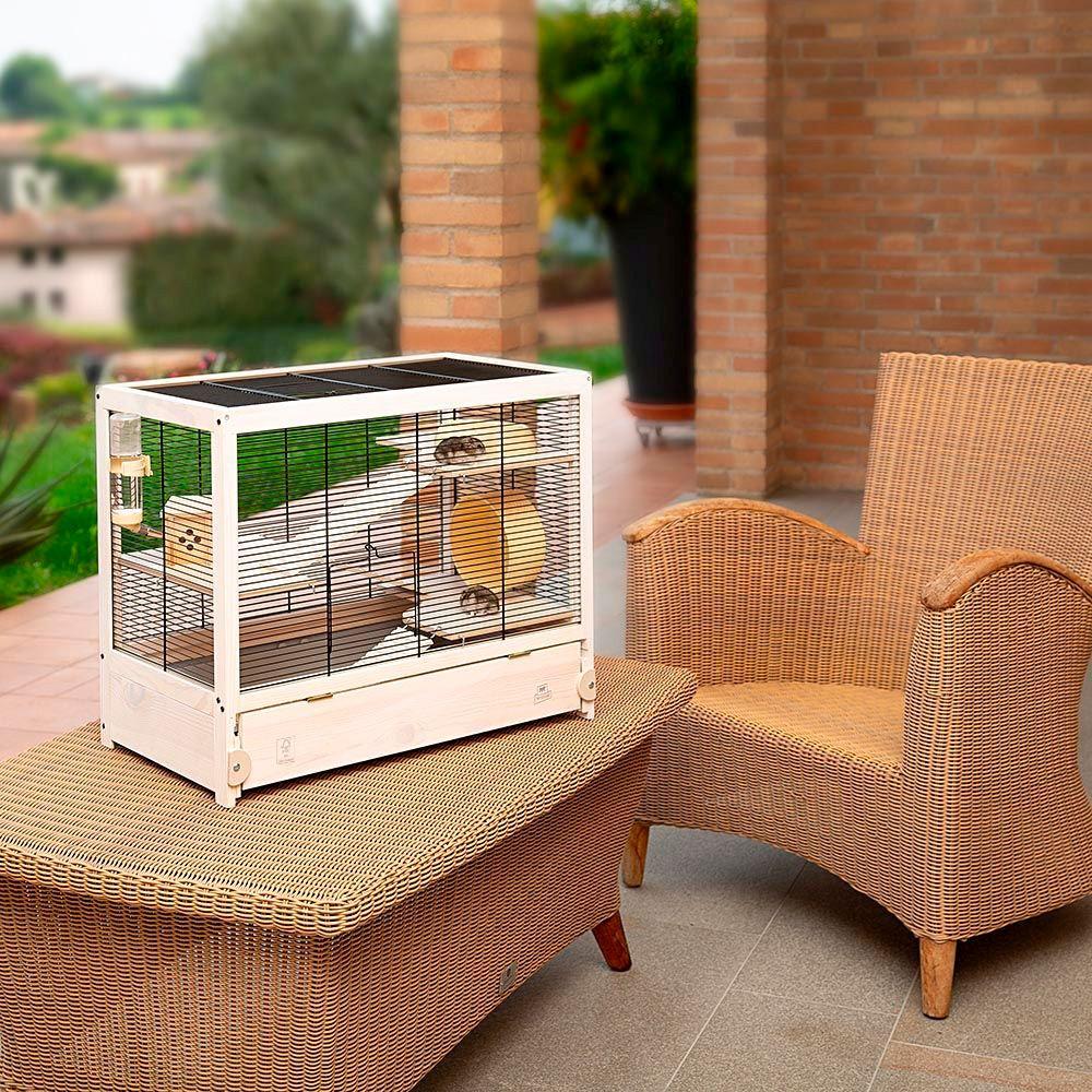 Клетка деревянная для хомяков и мышей имеющая сертификат FSC HAMSTERVILLE 60x34xh 49 см (A-036623) - фото 4 Клетка деревянная для хомяков и мышей имеющая сертификат FSC HAMSTERVILLE 60x34xh 49 см (A-036623) - фото 4