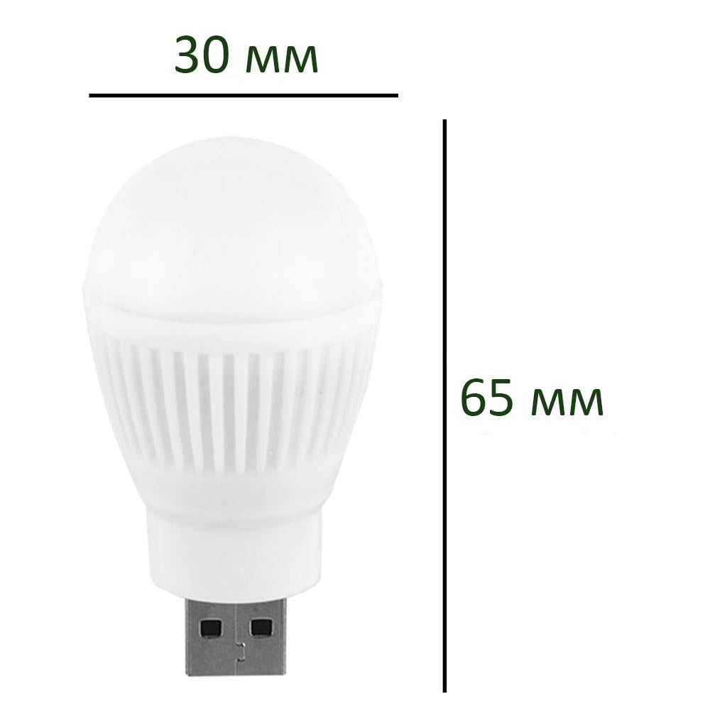 Лампа USB LED Martec 2W 5 В Білий (LampWhite2W) - фото 4