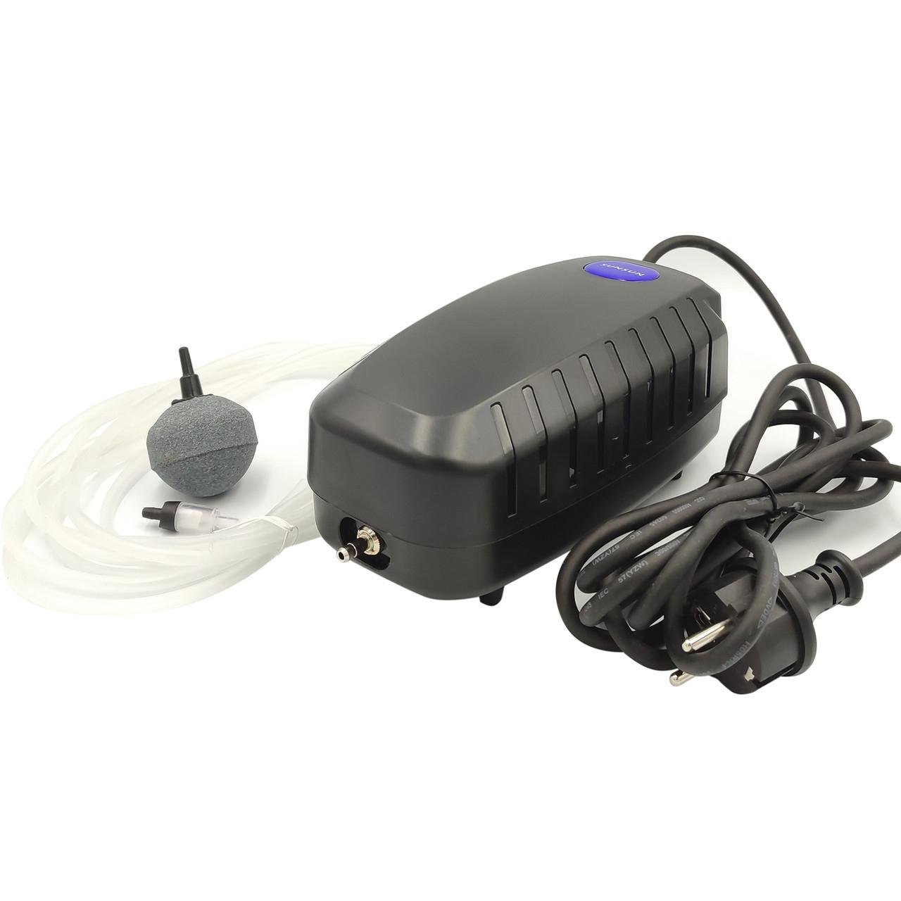 Компрессор одноканальный SunSun CAP-10 5 л/м 4W для аквариума или пруда до 1000 л (CAP-10)