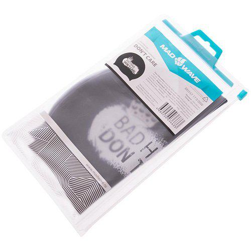 Шапочка для плавания Mad Wave Don't Care M055717 Черный (60444157) - фото 8 Шапочка для плавания Mad Wave Don't Care M055717 Черный (60444157) - фото 8