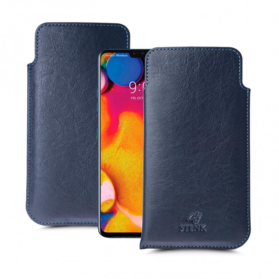 Футляр Stenk Elegance для LG V40 ThinQ Синий (63314)