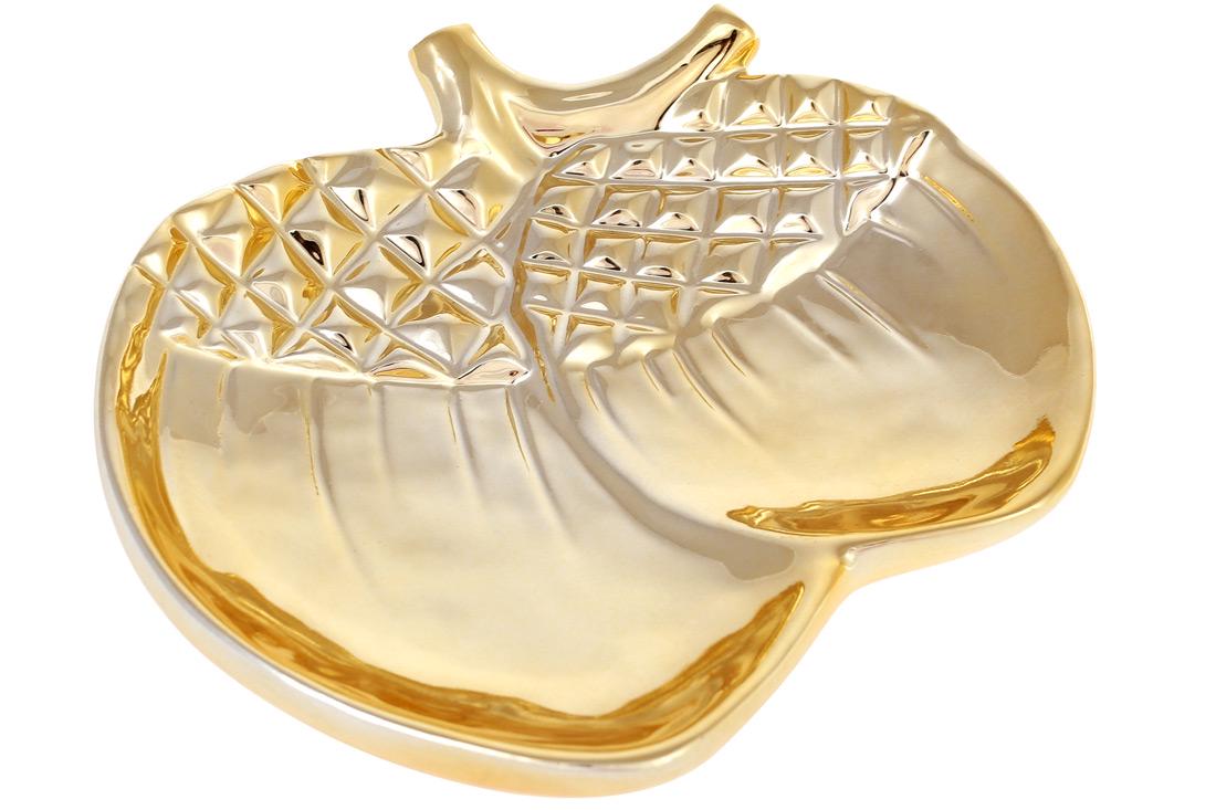 Декоративное керамическое блюдо BonaDi Желуди 17 см (972-134) - фото 2