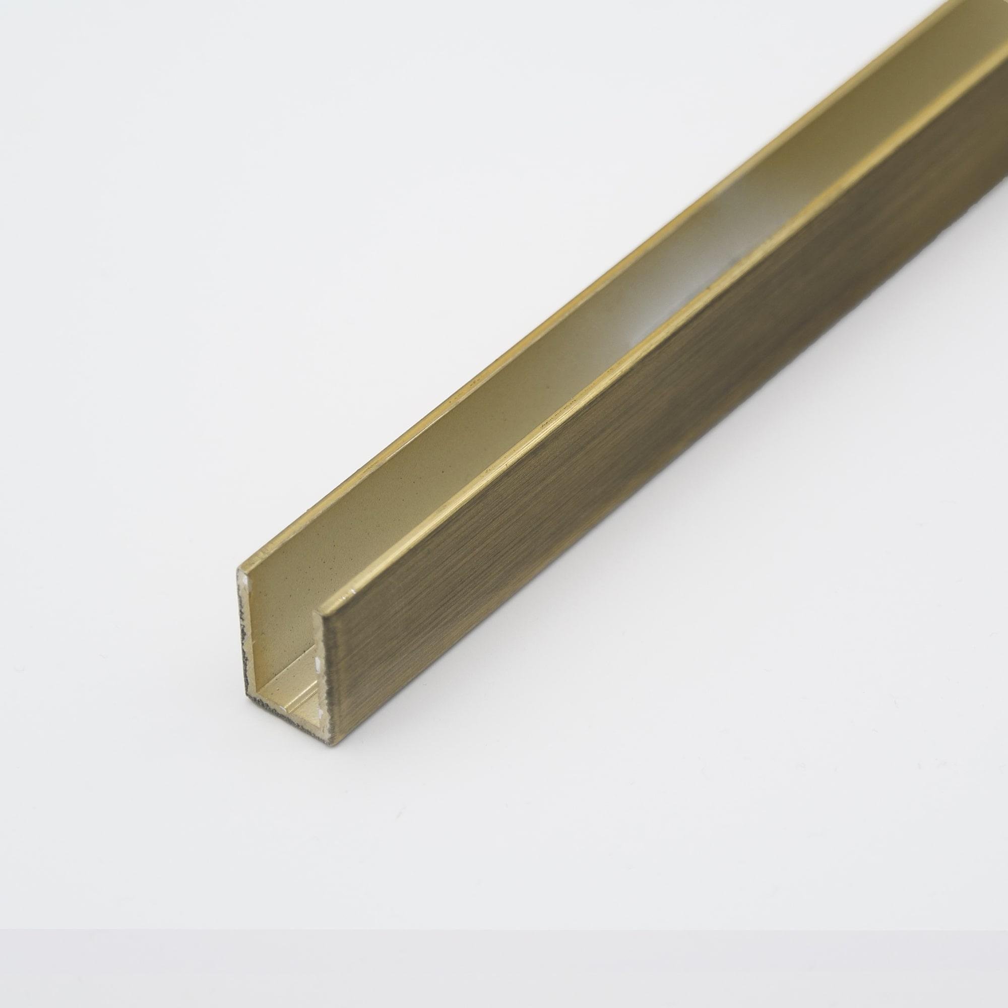 Профиль для душевой кабины для стекла толщиной 8 мм материал алюминий профиль 1000 мм Бронзовый Профиль для душевой кабины для стекла толщиной 8 мм материал алюминий профиль 1000 мм Бронзовый