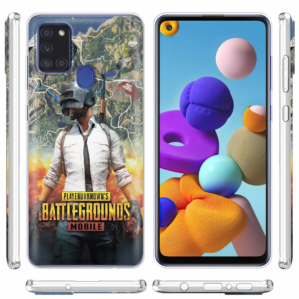 Чехол Boxface Samsung A217 Galaxy A21s PUBG Mobile Прозрачный силикон (40006-up2309-40006) - фото 3