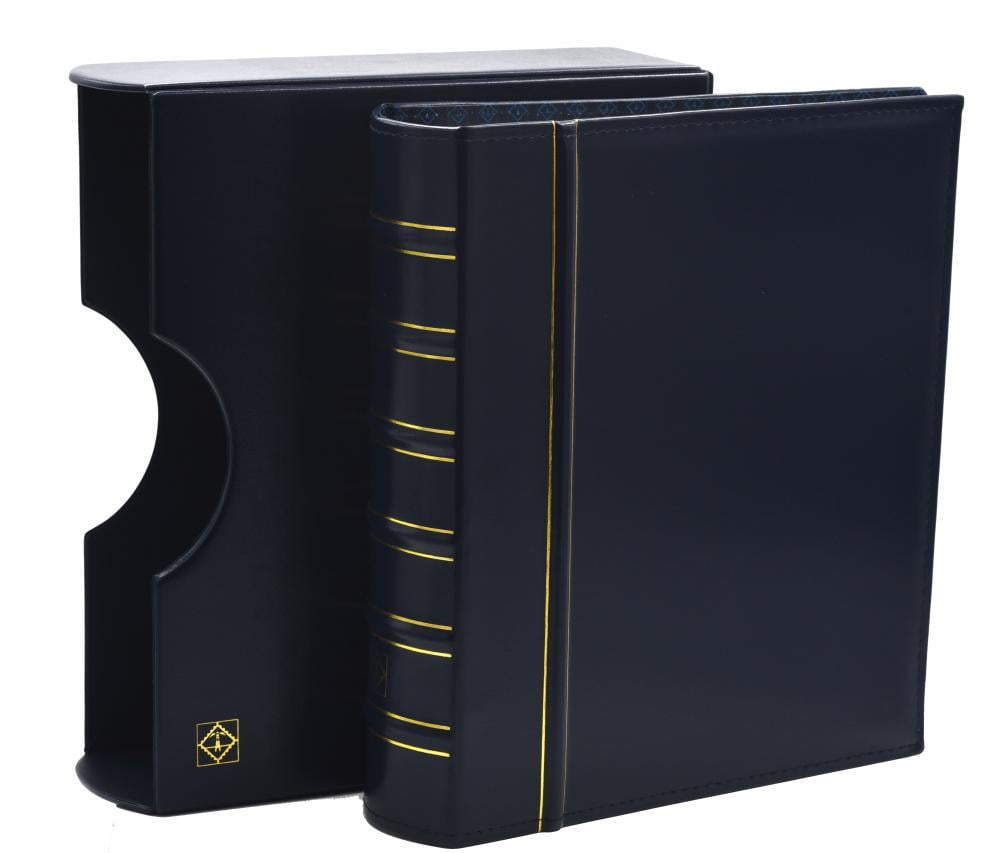 Альбом Leuchtturm GRANDE GIGANT для монет или банкнот с футляром Синий (А00661)