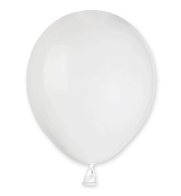 Воздушные шары 13 см 10 шт. Белый пастель (514100)