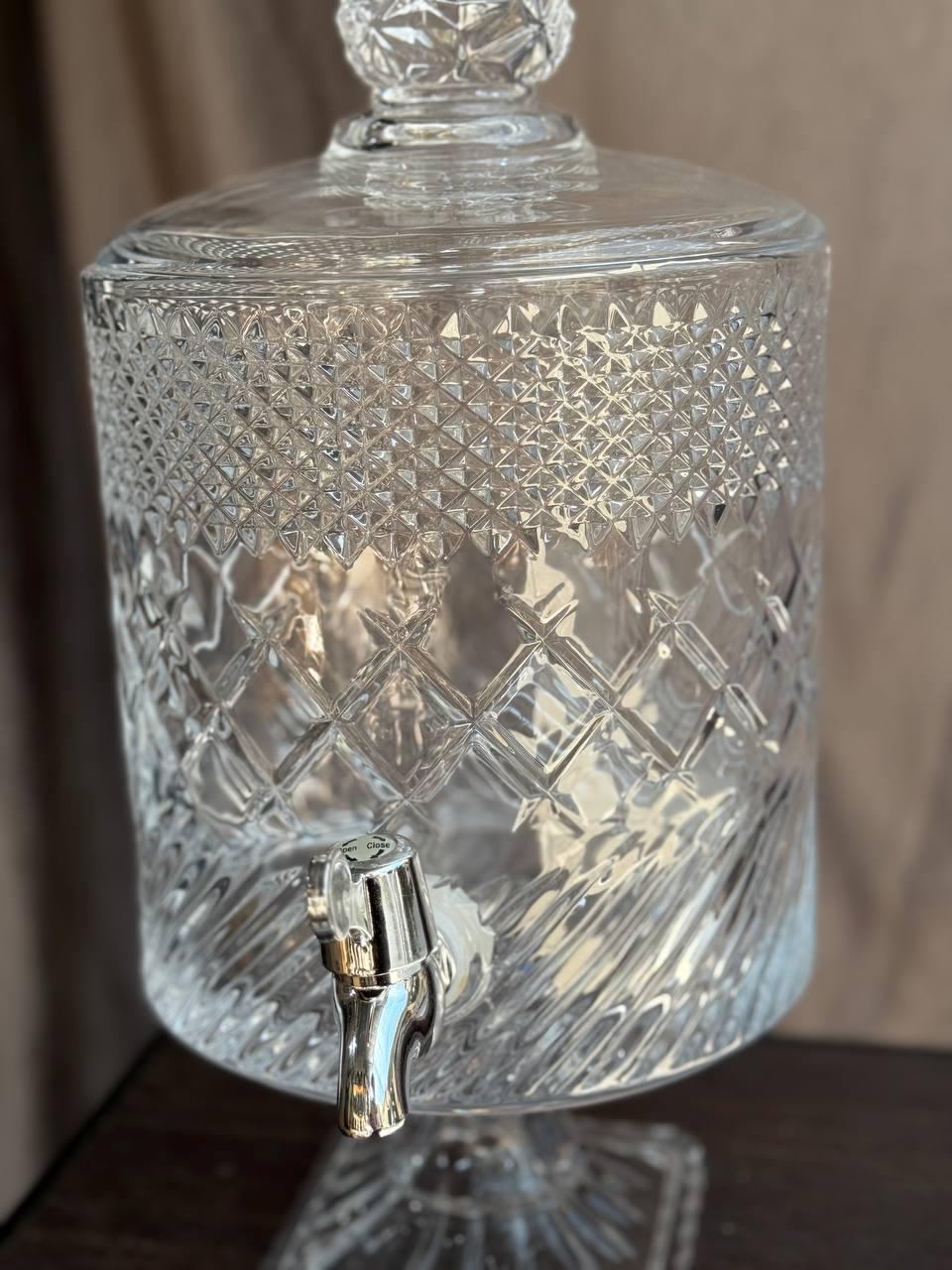 Лимонадниця Yiwu Glass скляна 4,5 л Прозорий (HP-19-4) - фото 3 Лимонадниця Yiwu Glass скляна 4,5 л Прозорий (HP-19-4) - фото 3