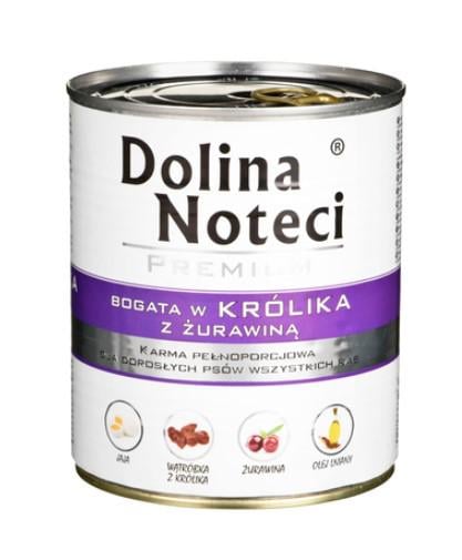 Корм влажный для собак Dolina Noteci Premium с кроликом/клюквой 800 г (107967)