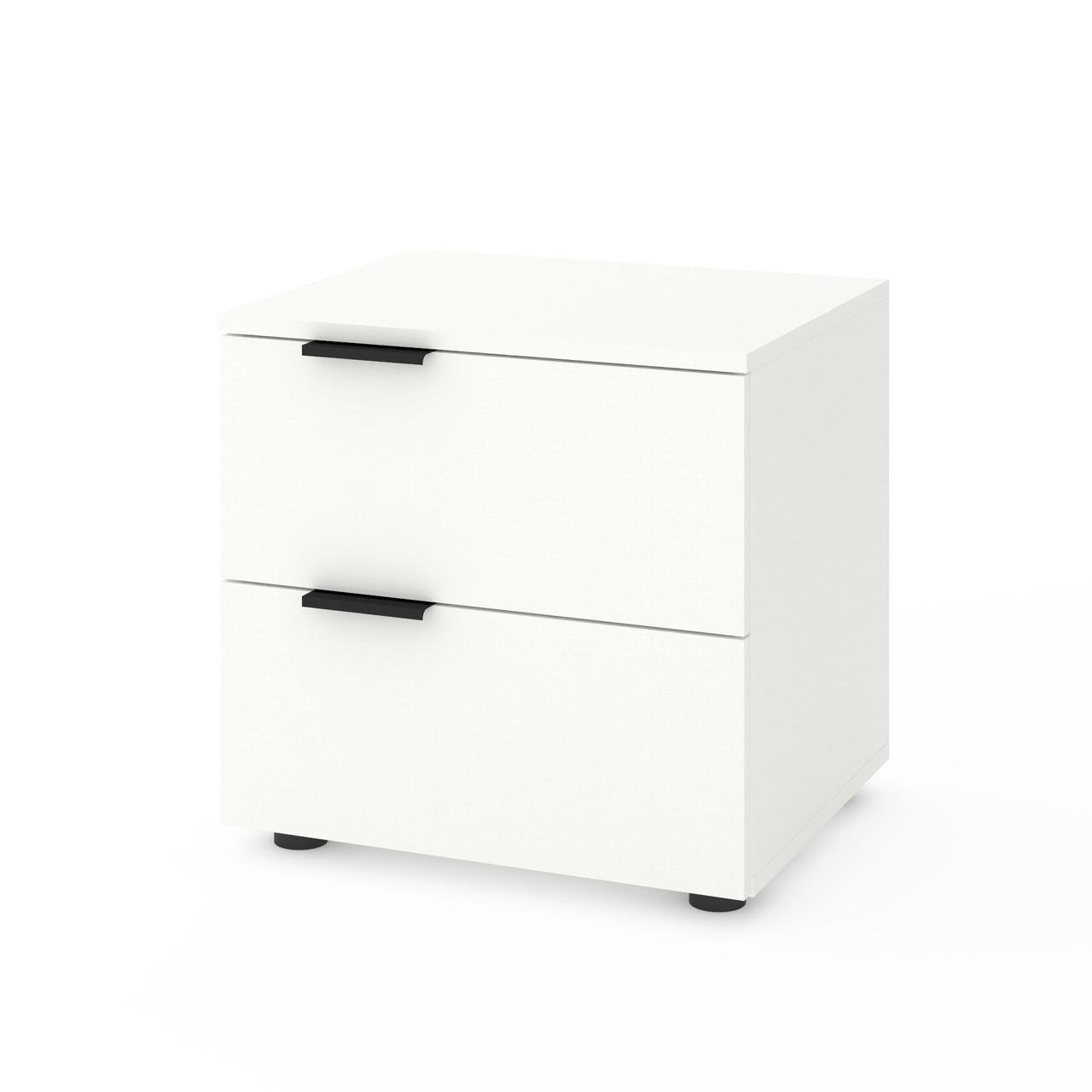 Тумба приліжкова Metkas Home A031U ЛДСП 500x420x470 мм Білий Сніг