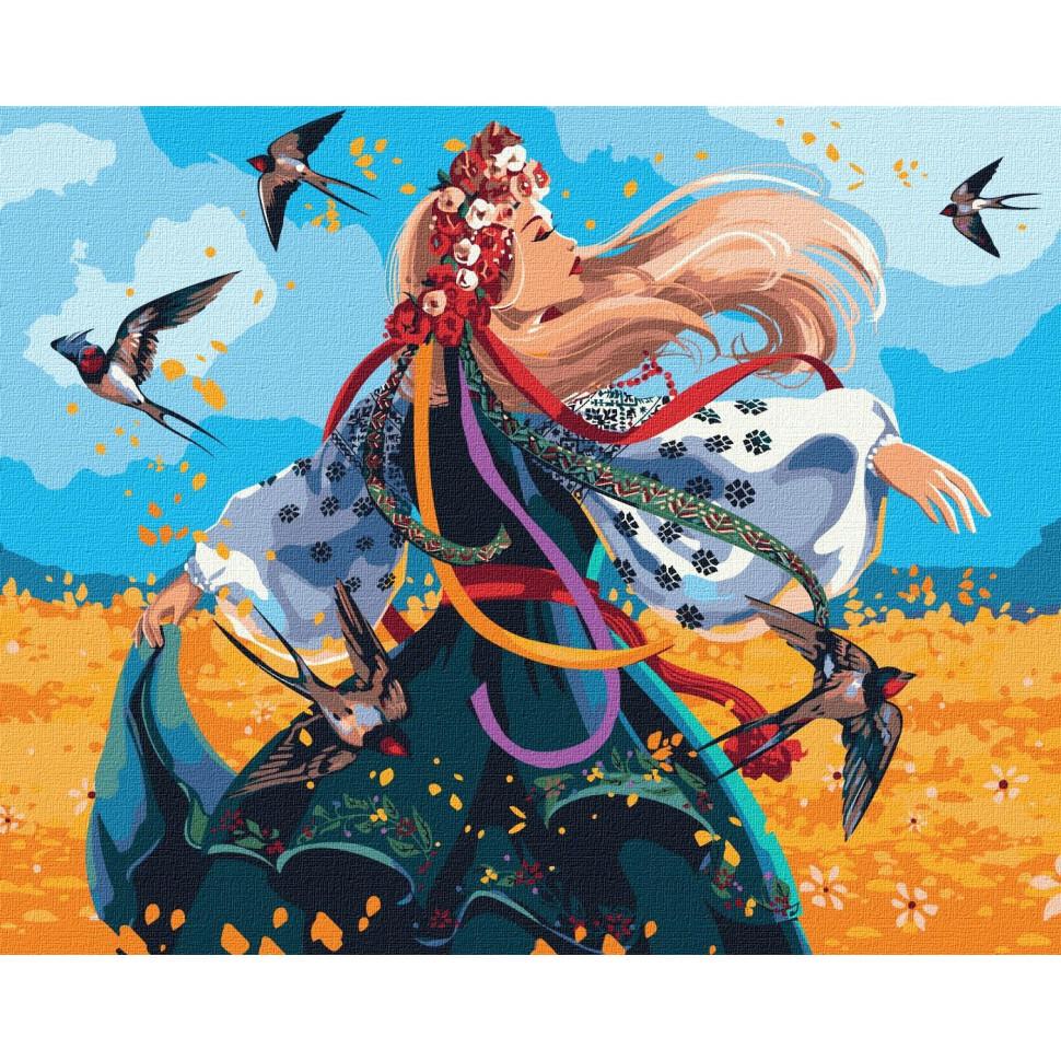 Картина по номерам Идейка Украинка в танце 40x50 см (KHO2584)
