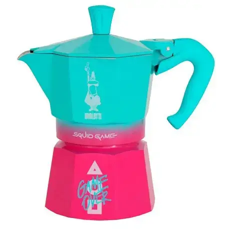 Гейзерна кавоварка Bialetti Moka Express Squid Game 130 мл (5391)