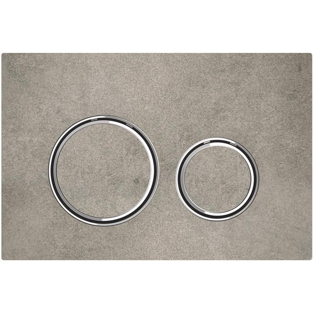 Кнопка смыва Geberit Sigma21 Бетон/Хром (115.884.JV.1)