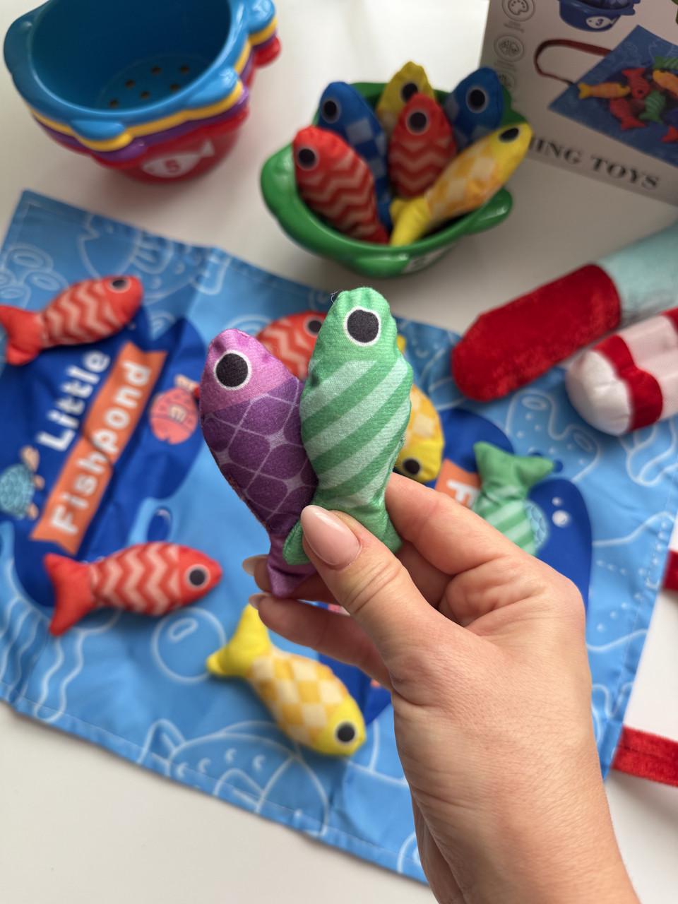 Іграшка для малюків Рибалка з різнокольоровими рибками (108) - фото 8 Іграшка для малюків Рибалка з різнокольоровими рибками (108) - фото 8