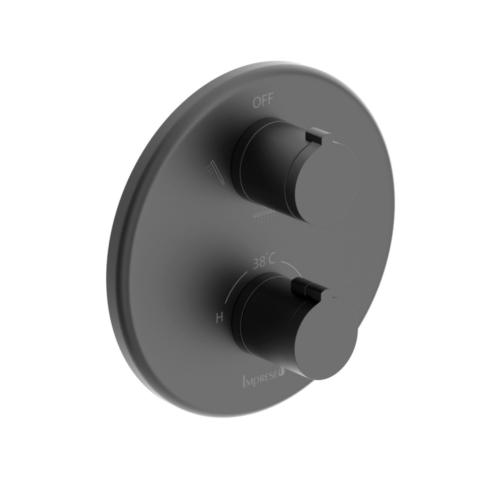 Смеситель для душа Imprese Kucera термостатический Черный матовый (f04603410AD)