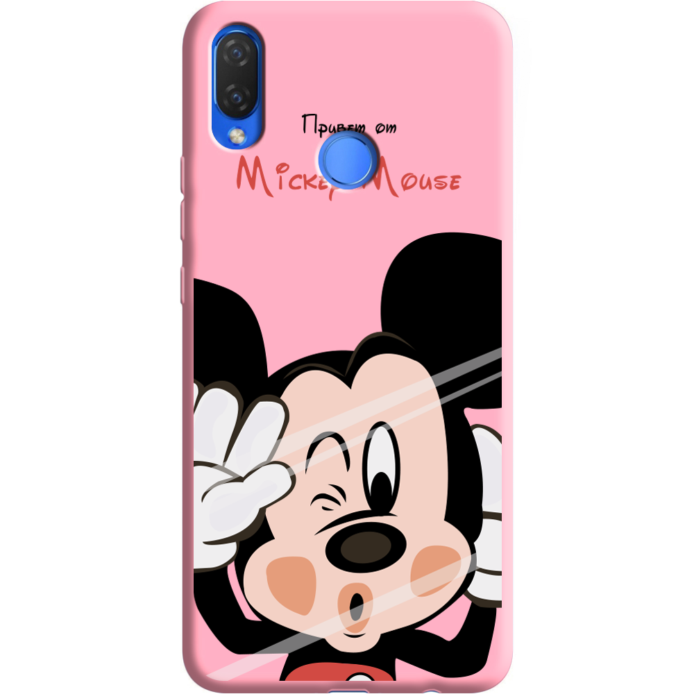 Чехол Boxface Huawei P Smart Plus Mister M Розовый силикон (34912-cc58-36132)