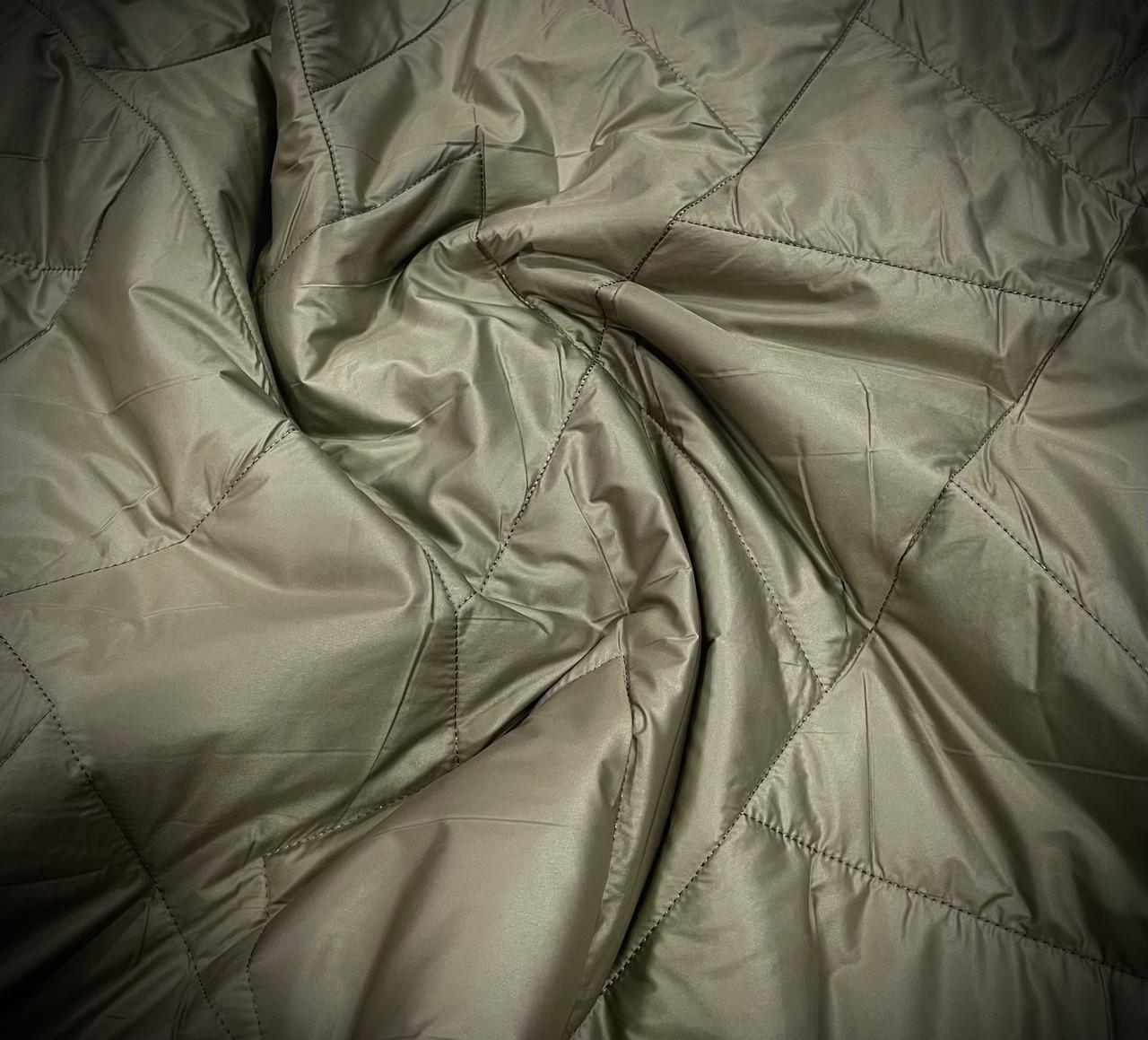 Плащевка стеганая двухсторонняя на меху хаки (24479387) Плащевка стеганая двухсторонняя на меху хаки (24479387)