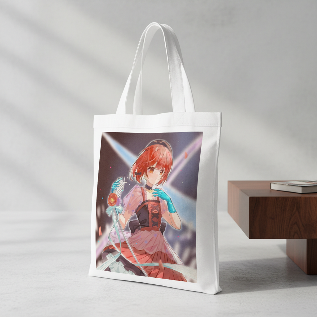 Сумка-шопер Oshi No Ko Кана Арима из габардина Белый (17256)