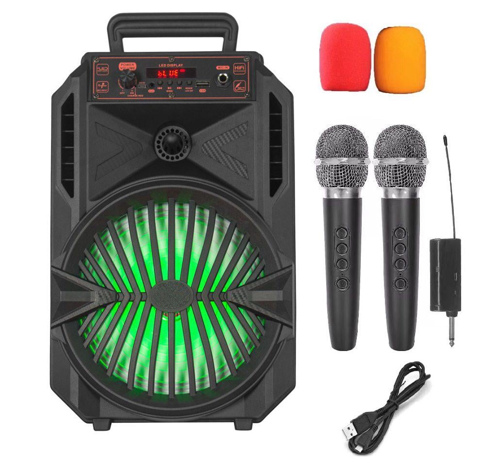 Портативная колонка BIG TANOS-XR08 30W USM/MP3/FM/Bluetooth 2 микрофона караоке (72061)