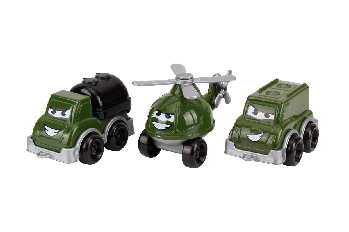 Іграшка ТехноК Міні воєний транспорт бензовоз/вертоліт/мікроавтобус (9192) - фото 2