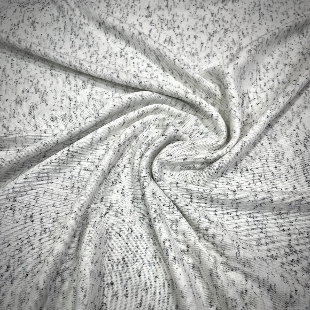 Ткань трикотаж вязкая меланж Белый (24479019)