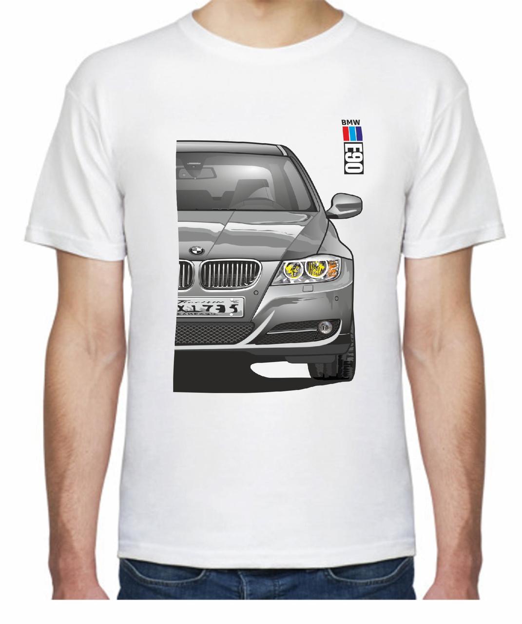 Футболка мужская Avtolife BMW E90 Stock F 105191 S Белый (2494944338)