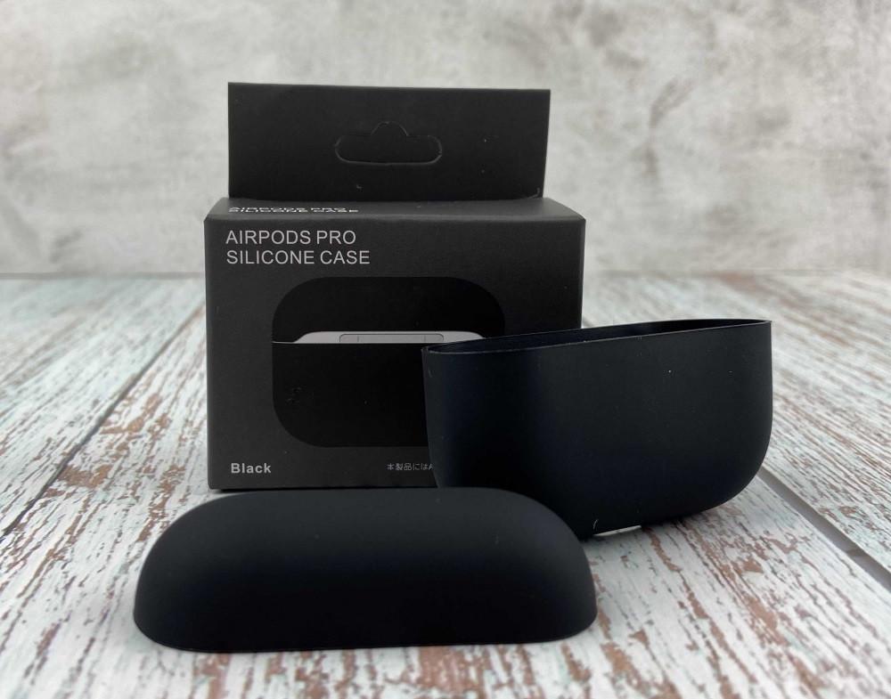 Силиконовый чехол для наушников AirPods Pro Black