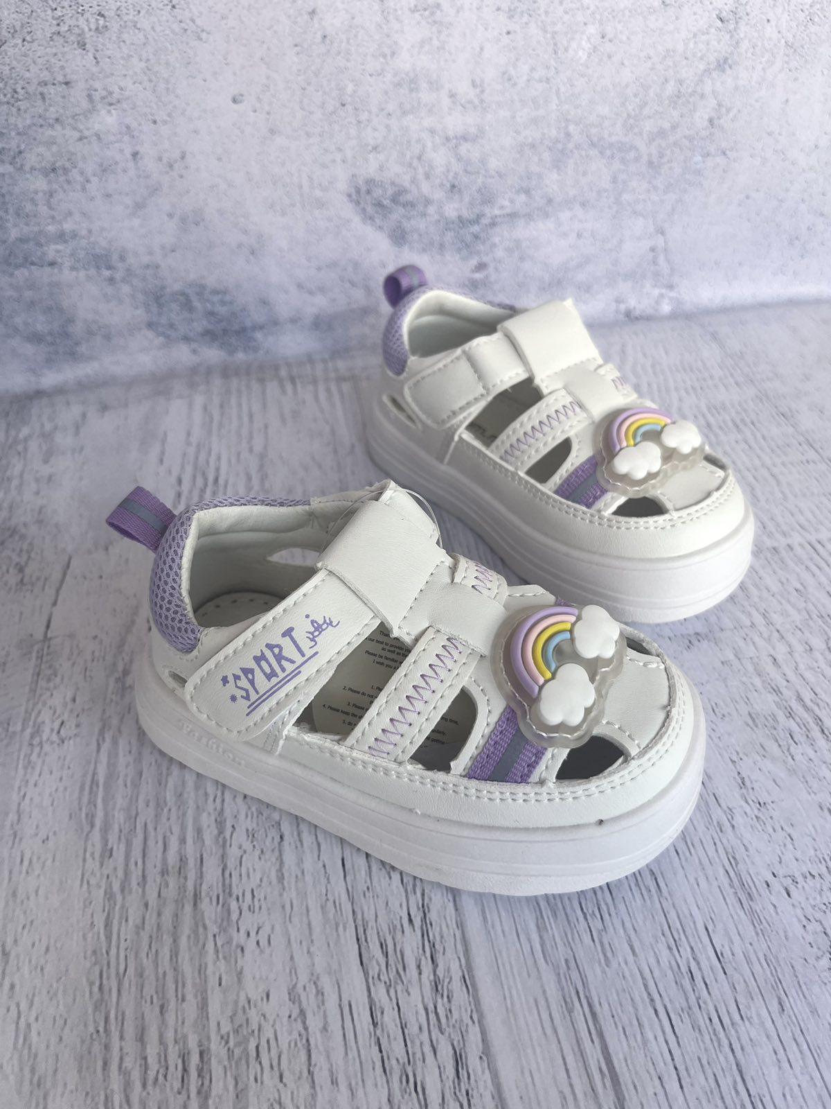 Сандали детские TOM.M с подсветкой р. 22 Белый/Фиолетовый