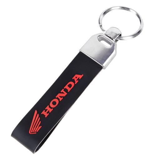 Брелок HONDA moto с резиновым ремешком Черный (00000054293)