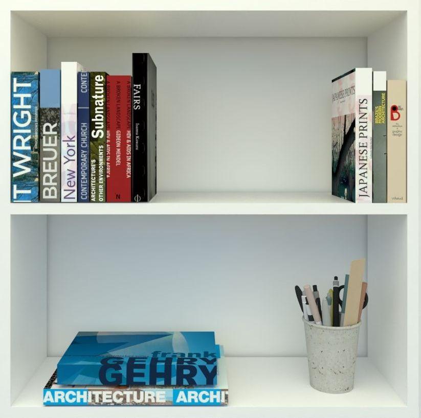 Полка на стену книжная Klick-System ПК-46 Белый