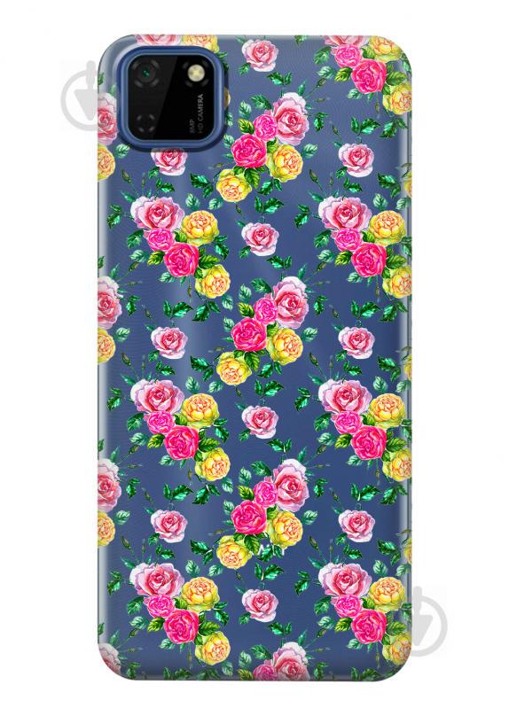 Прозрачный силиконовый чехол iSwag для Huawei Y5p с рисунком - Розы (KS2376) Прозрачный силиконовый чехол iSwag для Huawei Y5p с рисунком - Розы (KS2376)