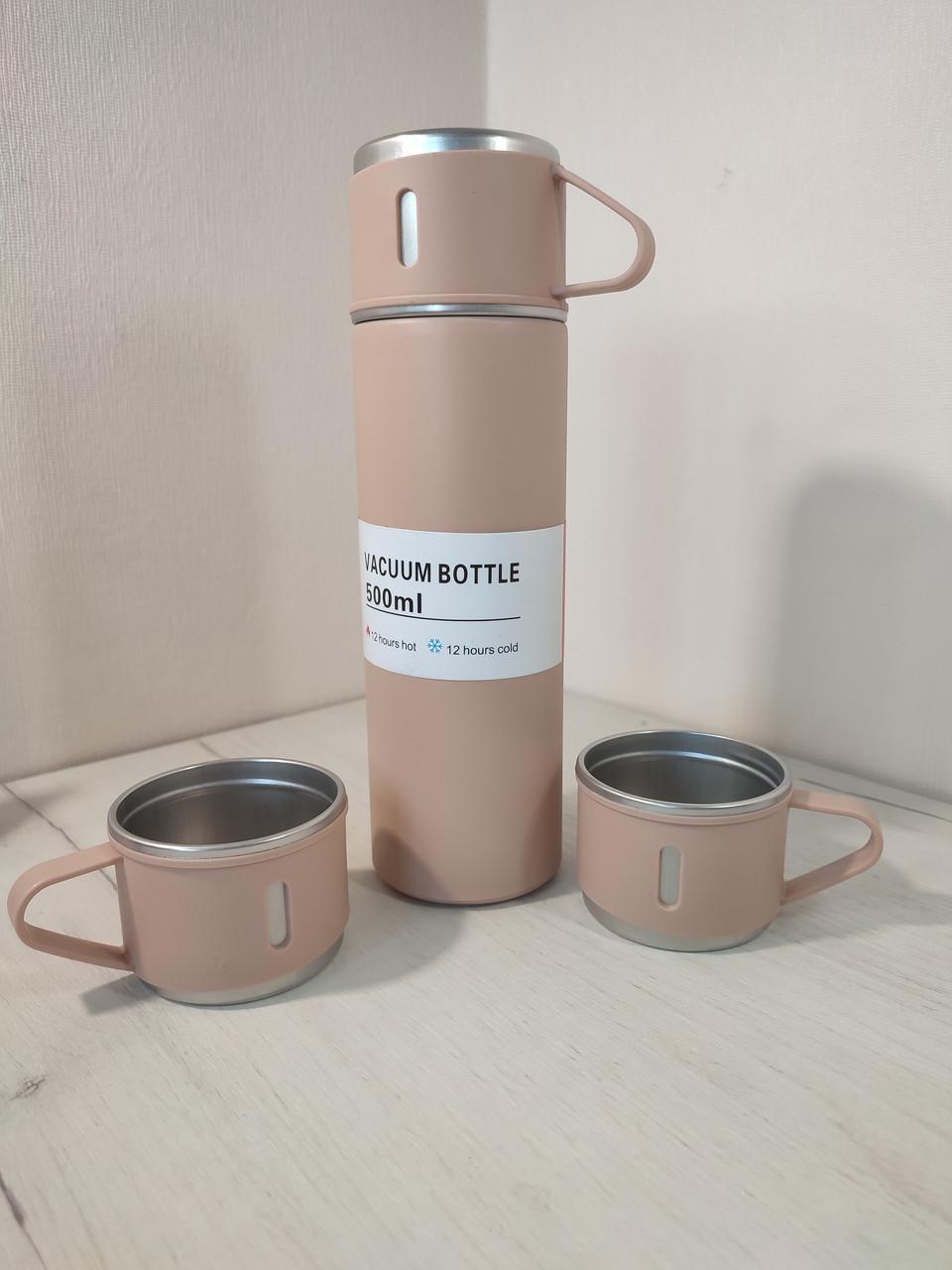 Термос Vacuum Flask SET вакуумный из нержавеющей стали Розовый - фото 6 Термос Vacuum Flask SET вакуумный из нержавеющей стали Розовый - фото 6