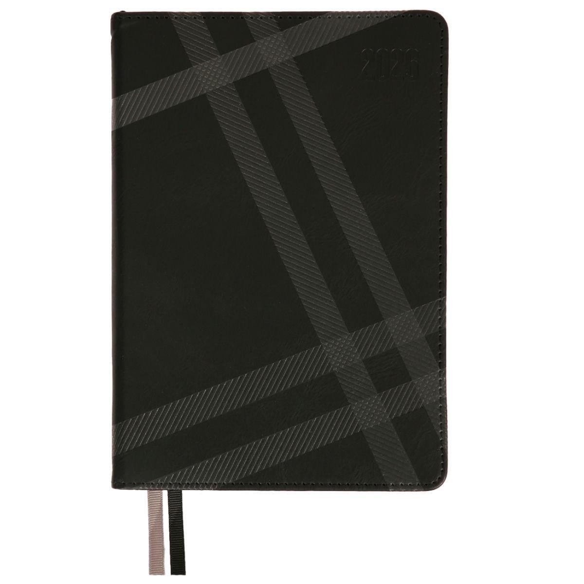 Дневник датированный 2026 Leo Planner Nero A5 368 стр. Черный (252687)