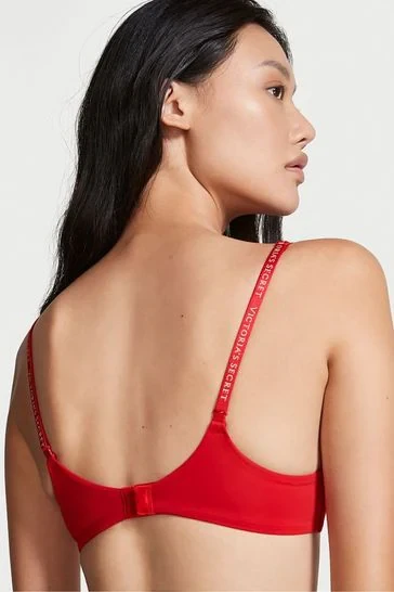 Бюстгальтер безкаркасний Victoria's Secret Lightly-Lined Wireless Bra 70D 32D Червоний - фото 2