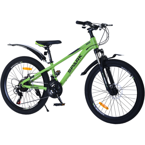 Велосипед Spark NEO колеса 24" алюмінієва рама 11" Зелений (000239378)