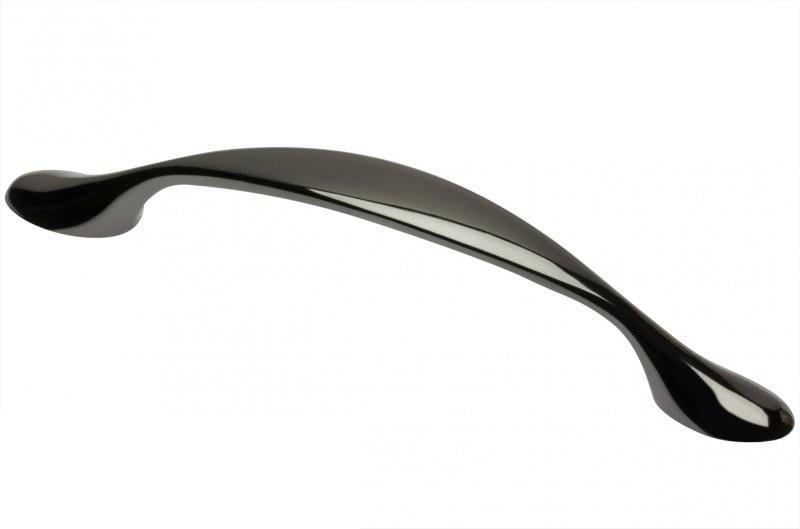 Мебельная ручка GTV CAMAIO C-096 мм L-126 мм Черный хром (UZ-CAMAI-96-12)