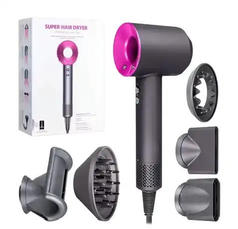 Фен-стайлер Hair Dryer Fan з 5 різними насадками для швидкого сушіння та завивки волосся (18310446)