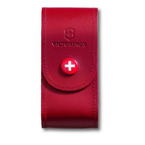 Чехол Victorinox на пояс кож.крас на кнопке (84-91мм) 5-8 слоев Vx40521.1 - фото 1