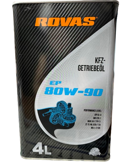 Моторне мастило трансмісійне Rovas 80w90 4 л (GI4) Моторне мастило трансмісійне Rovas 80w90 4 л (GI4)