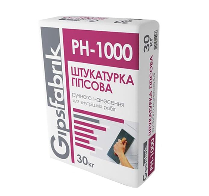 Штукатурка гіпсова ручного нанесення Gipsfabrik РН-1000 30 кг (521244)