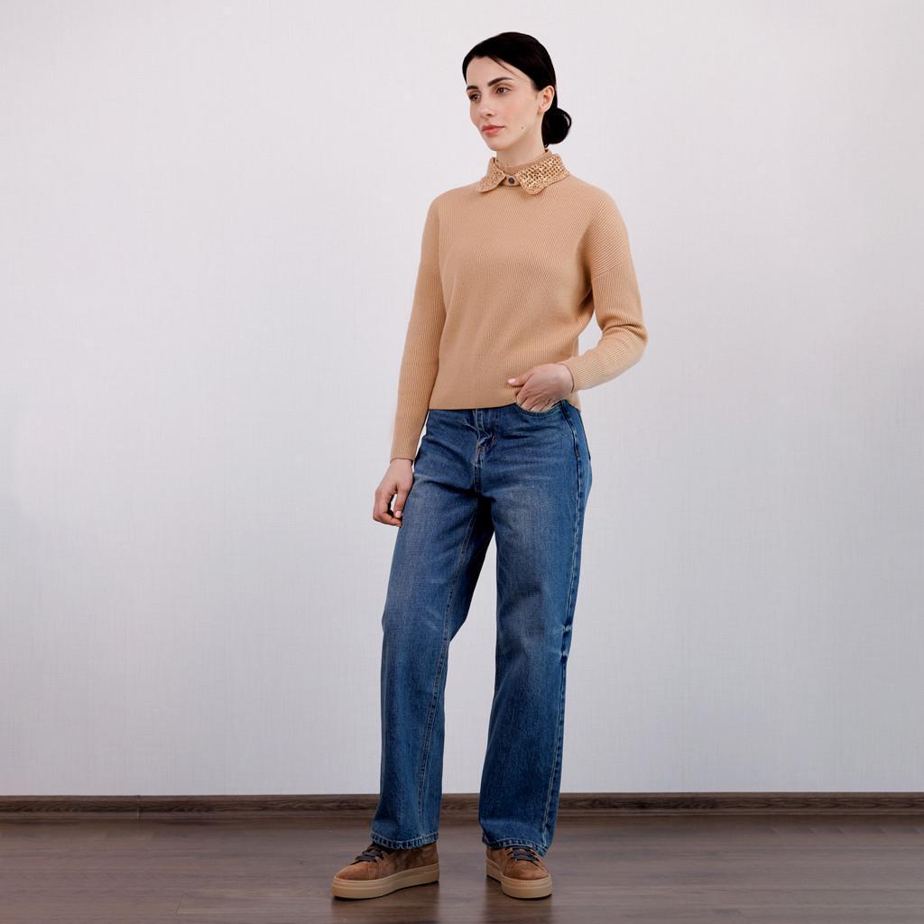 Светр жіночий кашеміровий Brunello Cucinelli S Бежевий (2589902315) - фото 3 Светр жіночий кашеміровий Brunello Cucinelli S Бежевий (2589902315) - фото 3