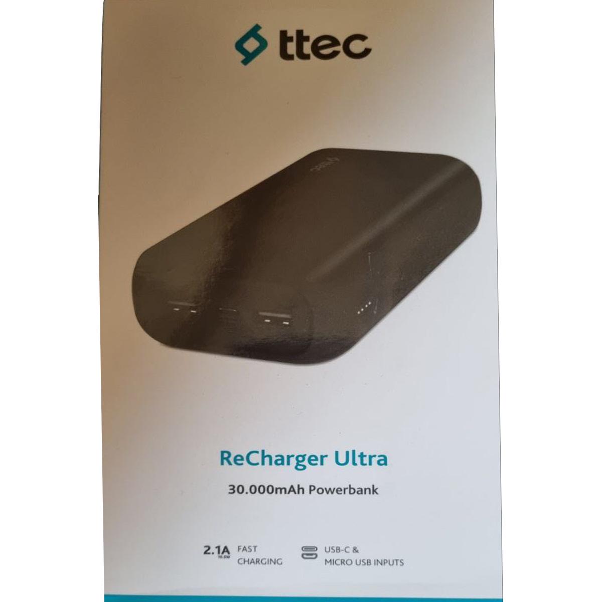 Зарядка мобільна Power Bank Ttec ReCharger Ultra 30000 mAh - фото 5