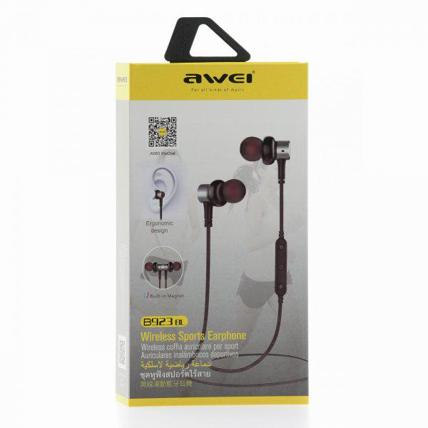 Наушники AWEI B923BL Bluetooth Earphones Black (МХ-НФ-00006382) - фото 4